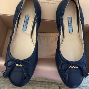 Prada ballet flats, navy blue, size 36/6.
